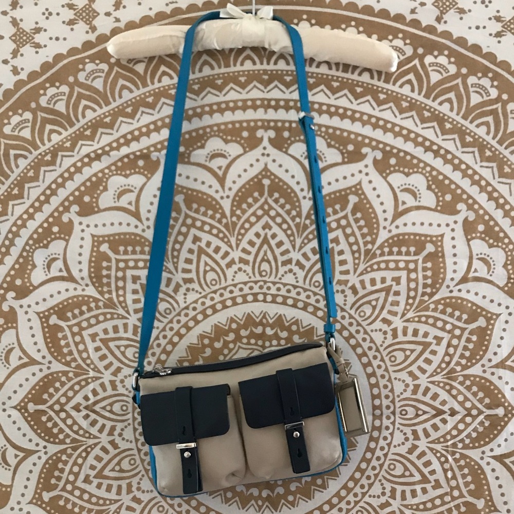 Marc by Marc Jacobs Blue Cream Leather Bag